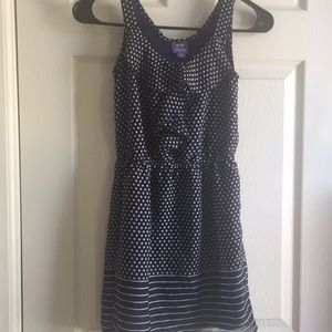 Navy blue and White Girl’s Dress